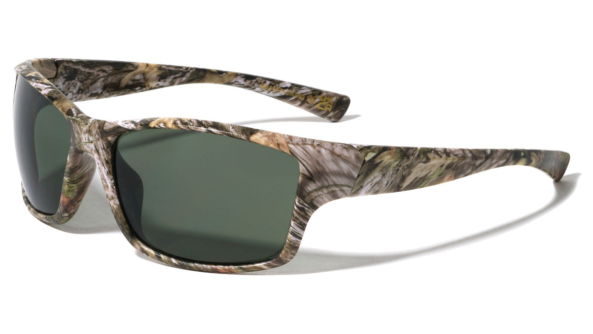 Camouflage Rectangle Sports Wholesale Sunglasses