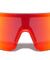 Color Mirror One Piece Shield Geometric Sports Wholesale Sunglasses