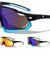Color Mirror Cutout Lens One Piece Shield Sports Wholesale Sunglasses