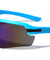 Color Mirror Semi Rimless One Piece Shield Sports Wholesale Sunglasses