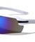 Color Mirror Semi Rimless One Piece Shield Sports Wholesale Sunglasses