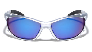 Color Mirror Lens Rubber Tips Oval Sports Wholesale Sunglasses