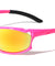 Color Mirror Lens Rubber Tips Oval Sports Wholesale Sunglasses