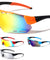 Color Mirror Shield Lens Accent Cutout Sports Wholesale Sunglasses