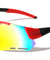 Color Mirror Shield Lens Accent Cutout Sports Wholesale Sunglasses