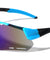 Color Mirror Shield Lens Accent Cutout Sports Wholesale Sunglasses