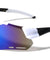 Color Mirror Shield Lens Accent Cutout Sports Wholesale Sunglasses