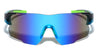 Color Mirror Rimless One Piece Shield Sports Wholesale Sunglasses