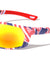 American Flag Print Color Mirror Rectangle Sports Wholesale Sunglasses