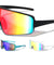 Color Mirror Frosted Crystal Color One Piece Shield Lens Sports Wholesale Sunglasses