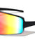 Color Mirror Frosted Crystal Color One Piece Shield Lens Sports Wholesale Sunglasses