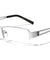 KHAN Clear Lens Semi Rimless Rectangle Wholesale Eyewear