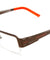KHAN Rectangle Semi-Rimless Clear Lens Wholesale Glasses