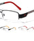 KHAN Semi-Rimless Clear Lens Wholesale Glasses