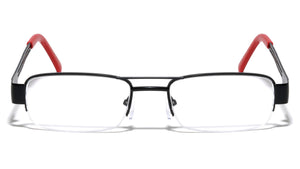 KHAN Semi-Rimless Clear Lens Wholesale Glasses