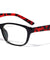 Clear Lens Rectangle Eyewear with Color Temple Wholesale