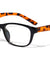 Clear Lens Rectangle Eyewear with Color Temple Wholesale