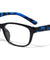 Clear Lens Rectangle Eyewear with Color Temple Wholesale