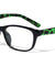 Clear Lens Rectangle Eyewear with Color Temple Wholesale