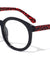 Polka Dots Temple Print Clear Lens Eyewear