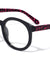 Polka Dots Temple Print Clear Lens Eyewear