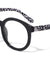 Polka Dots Temple Print Clear Lens Eyewear
