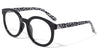 Polka Dots Temple Print Clear Lens Eyewear