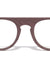 Wood Pattern Plastic Fashion Retro Clear Lens Eyewear