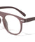 Wood Pattern Plastic Fashion Retro Clear Lens Eyewear