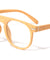 Wood Pattern Plastic Fashion Retro Clear Lens Eyewear