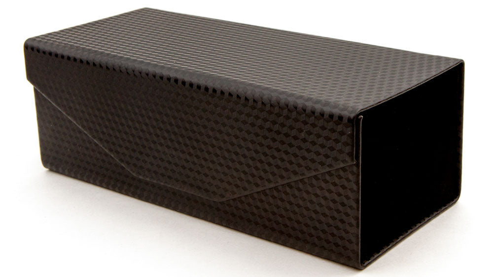 Textured Collapsible Black Sunglasses Case
