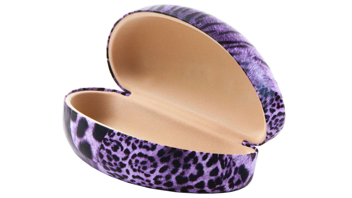 Leopard Print Hard Cover Sunglasses Case