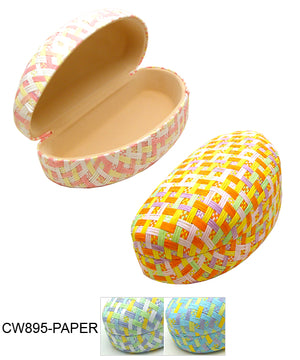 Multi-color Paper Pattern Stitch Hard Cover Sunglasses Case