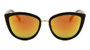 Fashion Cat Eye Color Mirror Wholesale Bulk Sunglasses