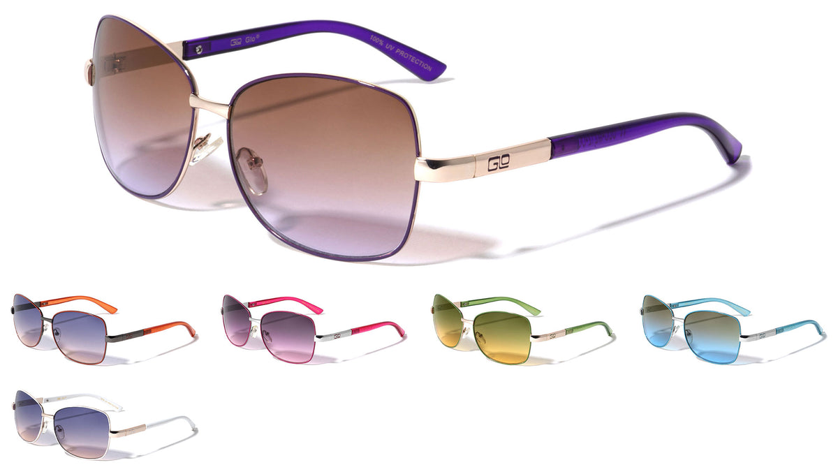 GLO Butterfly Oceanic Color Lens Wholesale Bulk Sunglasses