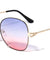 GLO Butterfly Decorative Etched Temple Sunglasses Wholesale