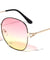GLO Butterfly Decorative Etched Temple Sunglasses Wholesale