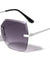 GLO Edge Cut Rimless Butterfly Wholesale Sunglasses