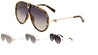 GLO Thick Rim Shield Wholesale Sunglasses