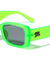 GLO Retro Neon Crystal Color Rounded Rectangle Wholesale Sunglasses