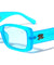 GLO Retro Neon Crystal Color Rounded Rectangle Wholesale Sunglasses