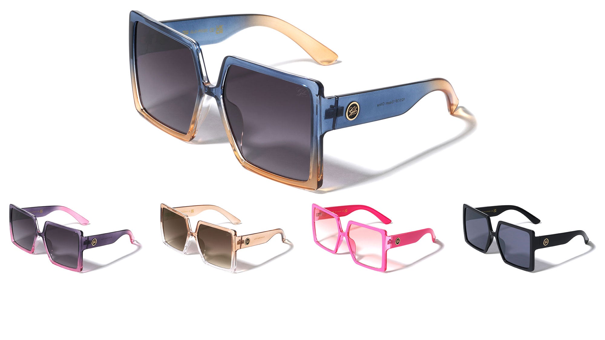 GLO-P0020 GLO Fashion Square Wholesale Sunglasses - Frontier Fashion, Inc.