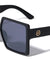 GLO Oversized Duotone Frame Fashion Square Wholesale Sunglasses