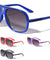 Kids Three Stripe Temple Aviators Wholesale Sunglasses