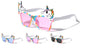 Kids Shape Classic Rainbow Unicorn Bulk Wholesale Sunglasses