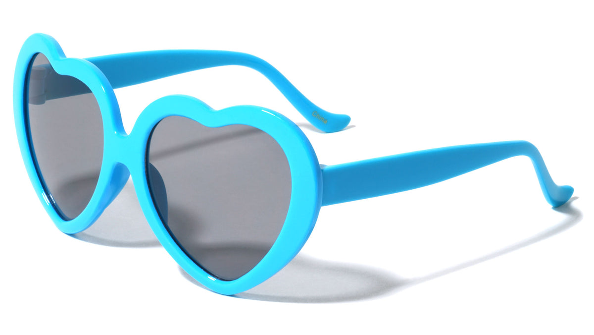 Kids Heart Shaped Wholesale Sunglasses