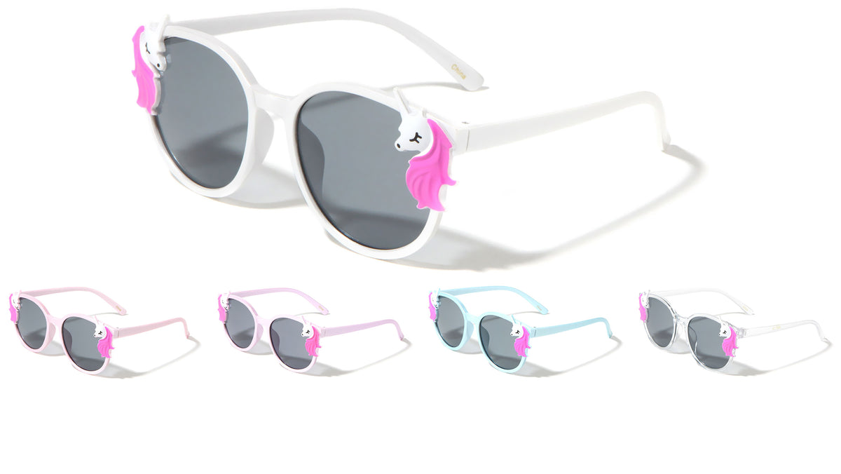 Kids Unicorn Square Fashion Wholesale Sunglasses