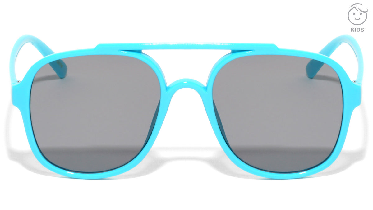 Kids Aviators Square Modern Wholesale Sunglasses