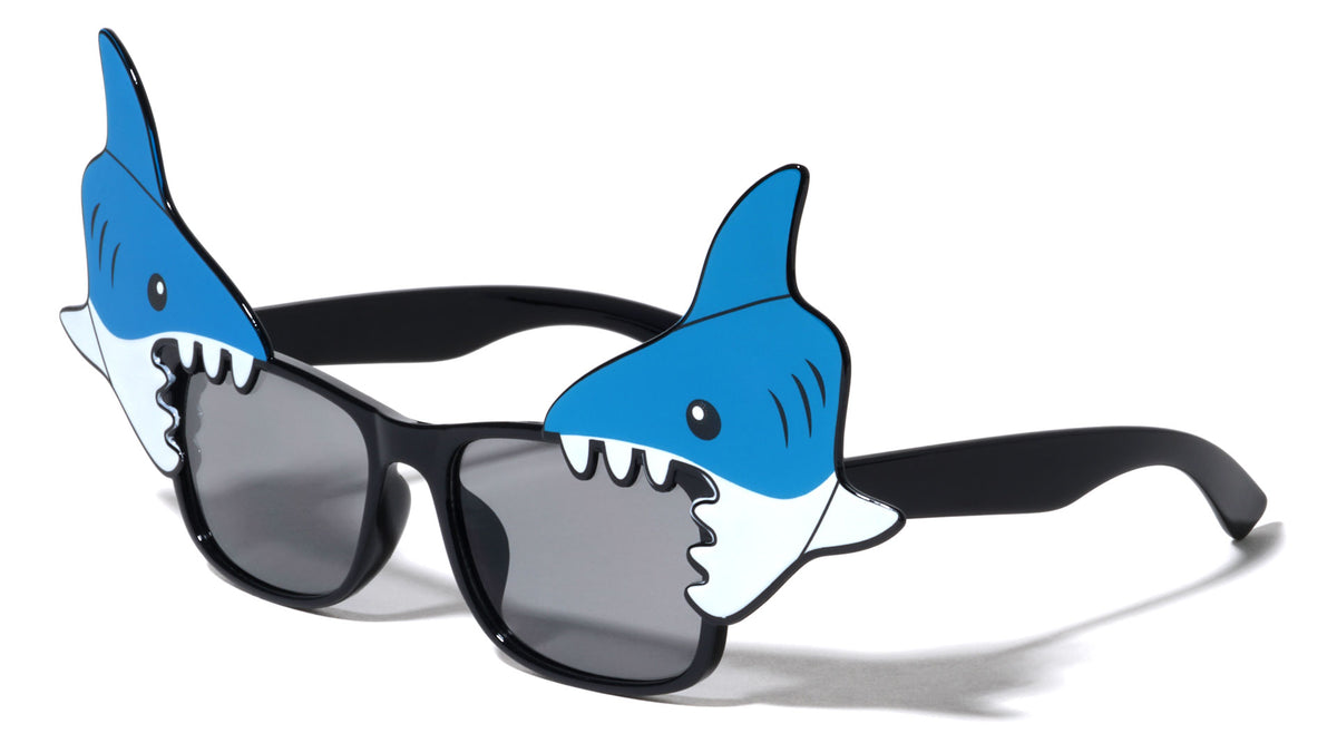 Kids Shark Corners Square Wholesale Sunglasses