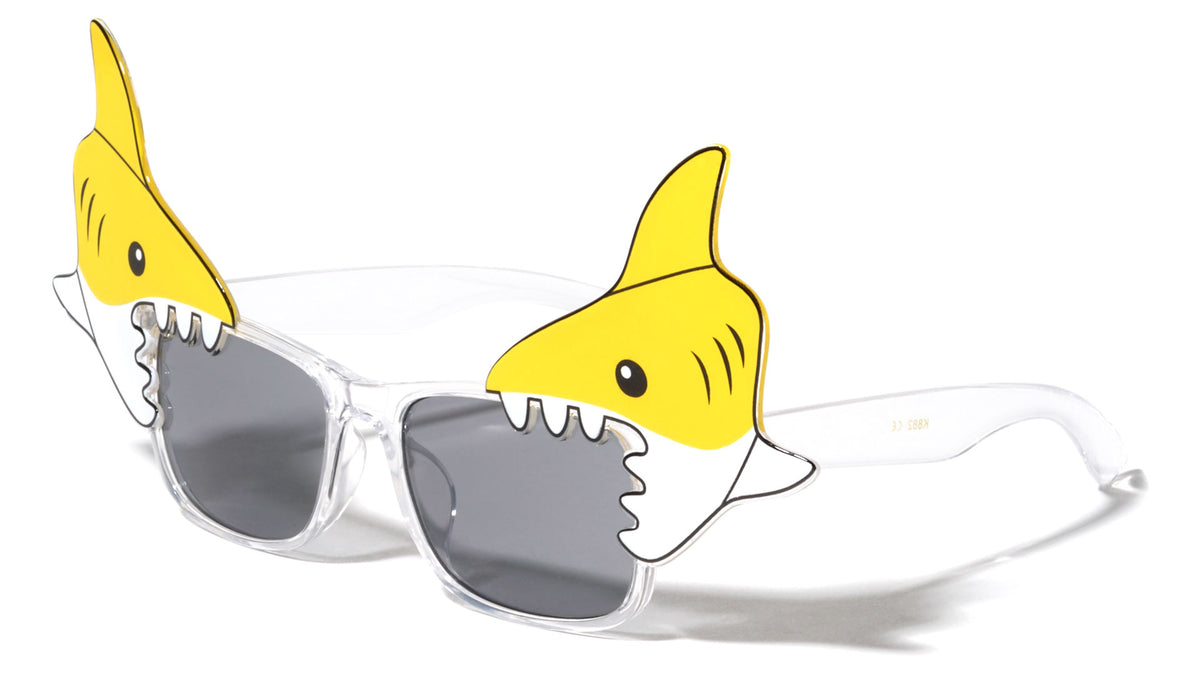 Kids Shark Corners Square Wholesale Sunglasses